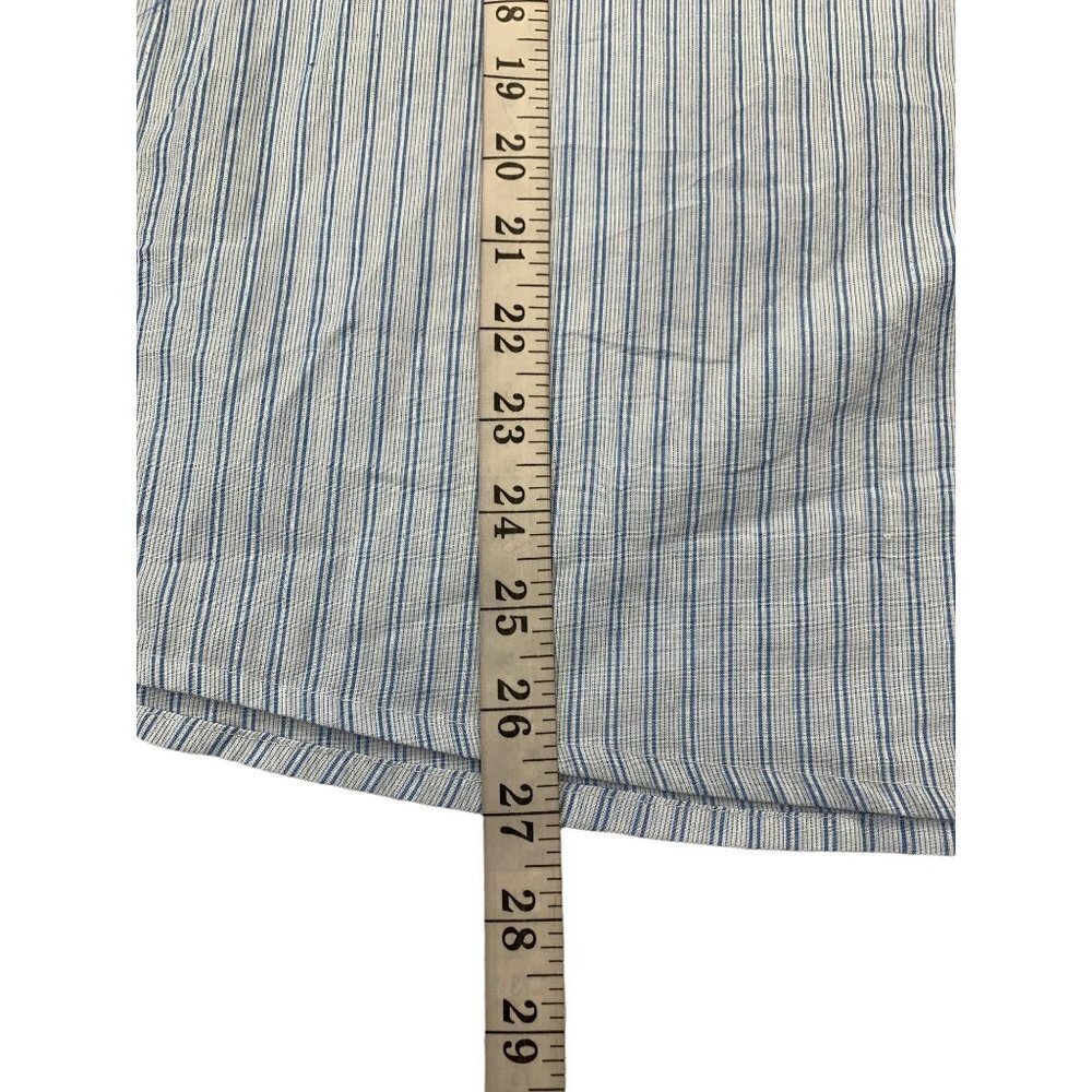 Westport Women's Striped Blue Blouse - Picture 6 of 6